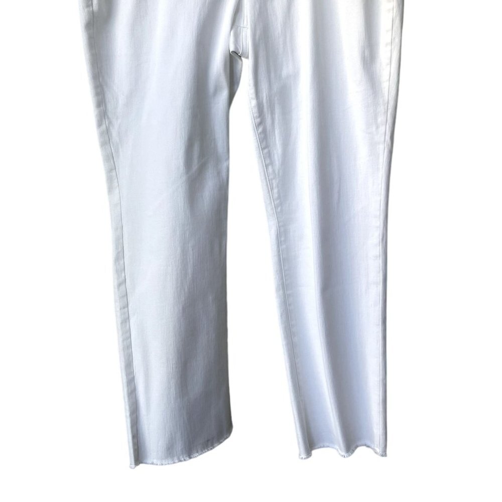 NYDJ Sheri Slim Lift Tuck Technology Size 14 High Rise High Waist White Jeans - Picture 6 of 13